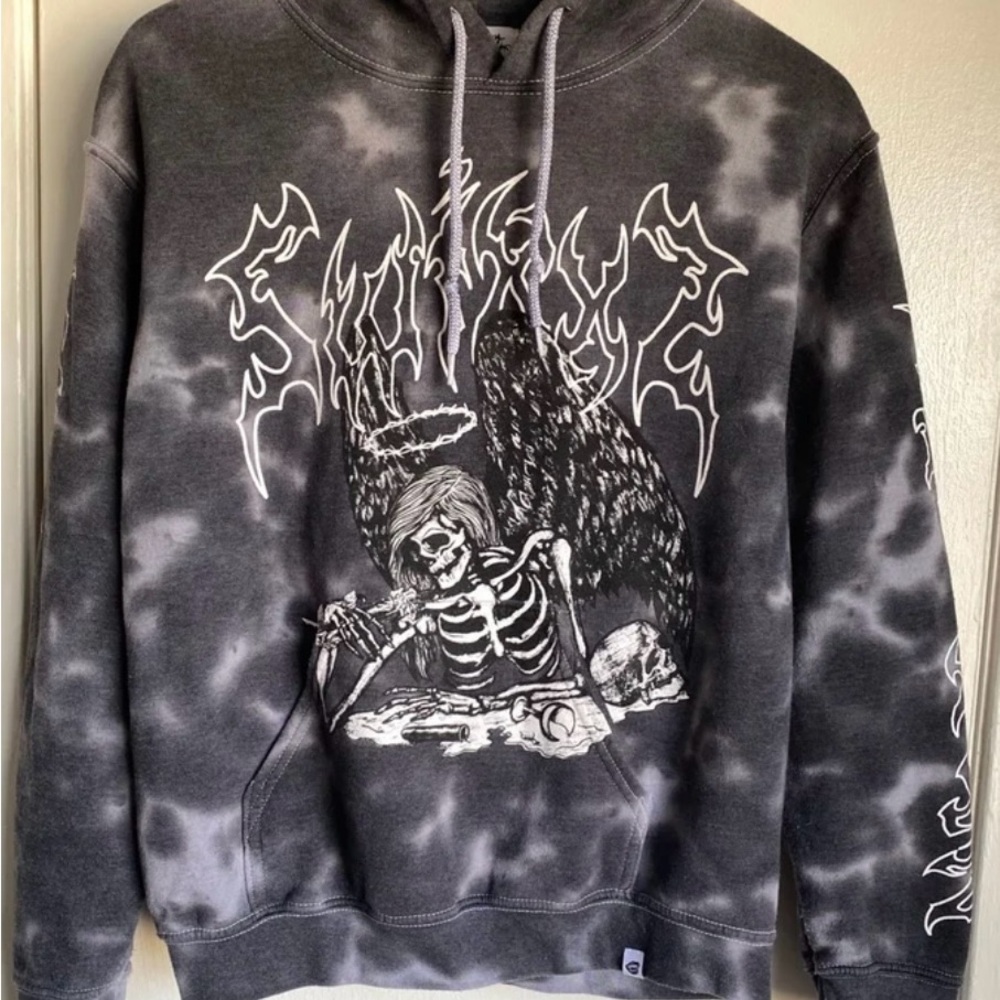 Tie dye skull hoodie